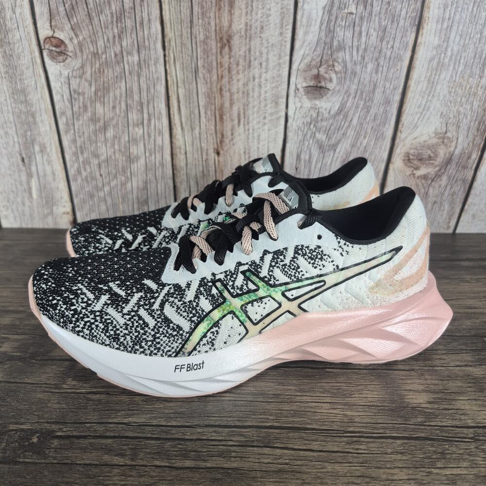 ASICS Dynablast Women's Running Shoes Size 7 Black White Pink 1012A944